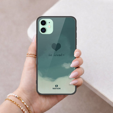 iPhone 11 - Onation Heart Series - HQ Ultra Shine Premium Infinity Glass Soft Silicon Borders Case