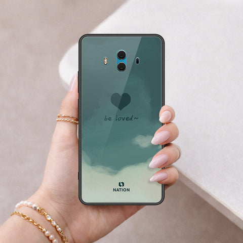 Huawei Mate 10 Cover - Onation Heart Series - HQ Ultra Shine Premium Infinity Glass Soft Silicon Borders Case