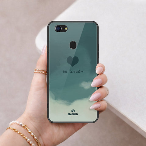 Oppo F5 Cover - Onation Heart Series - HQ Ultra Shine Premium Infinity Glass Soft Silicon Borders Case