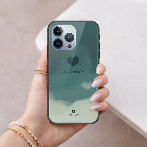 iPhone 13 Pro Cover - Onation Heart Series - HQ Ultra Shine Premium Infinity Glass Soft Silicon Borders Case