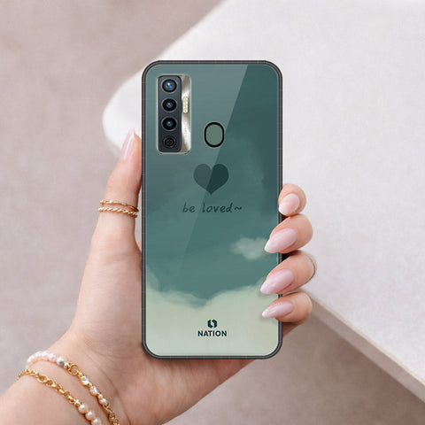 Tecno Camon 17 Cover - Onation Heart Series - HQ Ultra Shine Premium Infinity Glass Soft Silicon Borders Case