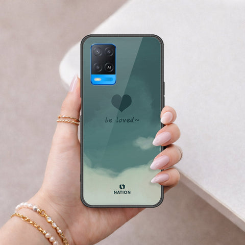 Oppo A54 4G Cover - Onation Heart Series - HQ Ultra Shine Premium Infinity Glass Soft Silicon Borders Case