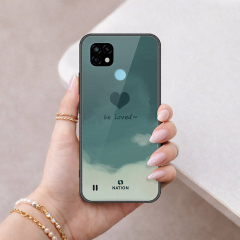 Realme C21 Cover - Onation Heart Series - HQ Ultra Shine Premium Infinity Glass Soft Silicon Borders Case