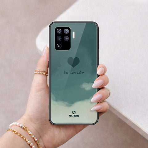 Oppo Reno 5 Lite Cover - Onation Heart Series - HQ Ultra Shine Premium Infinity Glass Soft Silicon Borders Case