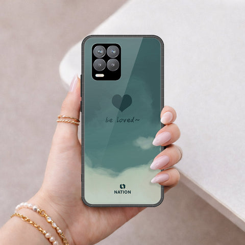 Realme 8 Cover - Onation Heart Series - HQ Ultra Shine Premium Infinity Glass Soft Silicon Borders Case