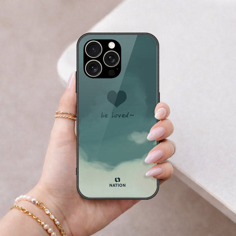 IPhone 15 Pro Max Cover - Onation Heart Series - HQ Ultra Shine Premium Infinity Glass Soft Silicon Borders Case