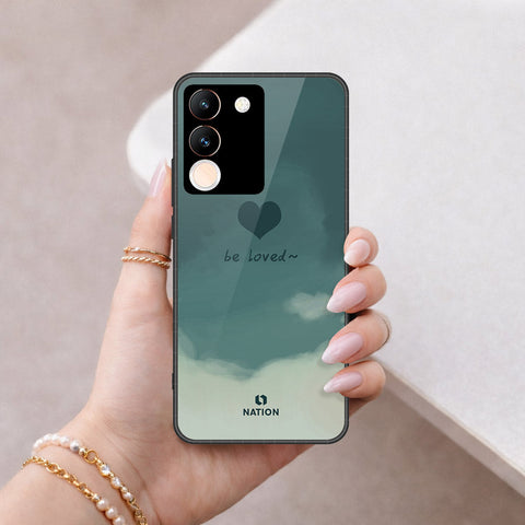 Vivo Y200 5G Cover - Onation Heart Series - HQ Ultra Shine Premium Infinity Glass Soft Silicon Borders Case