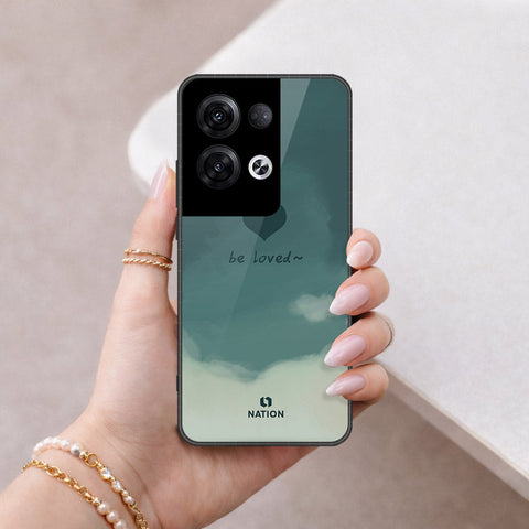 Oppo Reno 8 Pro Plus Cover - Onation Heart Series - HQ Ultra Shine Premium Infinity Glass Soft Silicon Borders Case