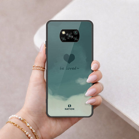 Xiaomi Poco X3 Cover - Onation Heart Series - HQ Ultra Shine Premium Infinity Glass Soft Silicon Borders Case