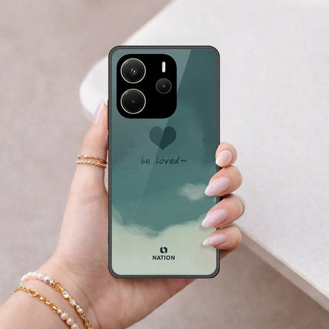 Xiaomi Redmi Note 14 4G Cover - Onation Heart Series - HQ Ultra Shine Premium Infinity Glass Soft Silicon Borders Case