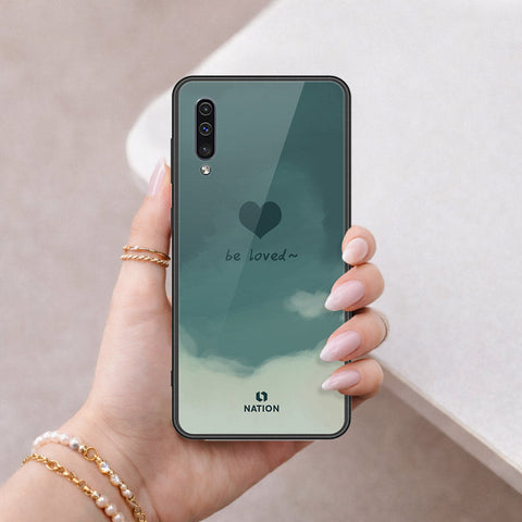 Samsung Galaxy A50 Cover - Onation Heart Series - HQ Ultra Shine Premium Infinity Glass Soft Silicon Borders Case