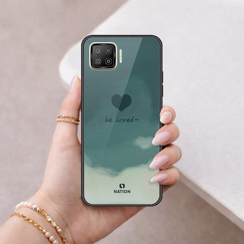 Oppo F17 Cover - Onation Heart Series - HQ Ultra Shine Premium Infinity Glass Soft Silicon Borders Case