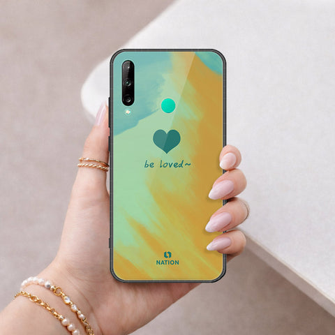 Huawei Y7P Cover - Onation Heart Series - HQ Ultra Shine Premium Infinity Glass Soft Silicon Borders Case