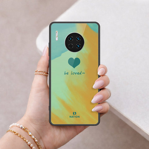 Huawei Mate 30 Cover - Onation Heart Series - HQ Ultra Shine Premium Infinity Glass Soft Silicon Borders Case