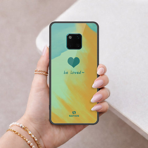 Huawei Mate 20 Pro Cover - Onation Heart Series - HQ Ultra Shine Premium Infinity Glass Soft Silicon Borders Case