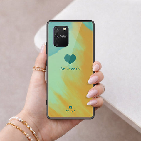 Samsung Galaxy S10 Lite Cover - Onation Heart Series - HQ Ultra Shine Premium Infinity Glass Soft Silicon Borders Case