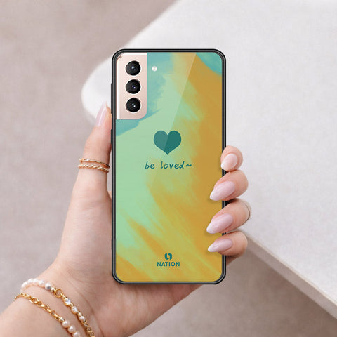 Samsung Galaxy S21 5G Cover - Onation Heart Series - HQ Ultra Shine Premium Infinity Glass Soft Silicon Borders Case