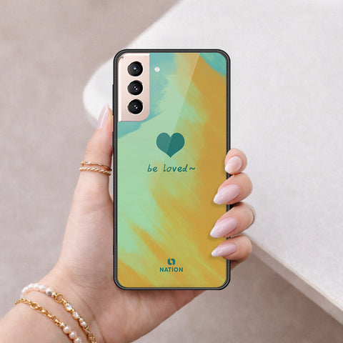 Samsung Galaxy S21 Plus 5G Cover - Onation Heart Series - HQ Ultra Shine Premium Infinity Glass Soft Silicon Borders Case