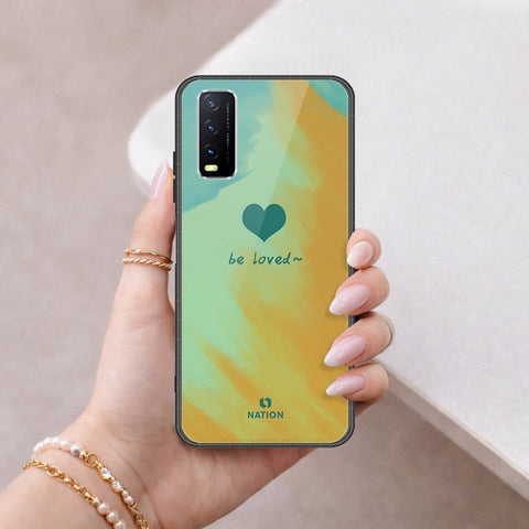 Vivo Y20s Cover - Onation Heart Series - HQ Ultra Shine Premium Infinity Glass Soft Silicon Borders Case