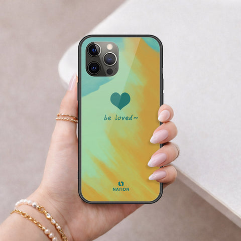 iPhone 12 Pro - Onation Heart Series - HQ Ultra Shine Premium Infinity Glass Soft Silicon Borders Case