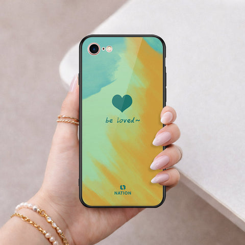 iPhone SE 2022 - Onation Heart Series - HQ Ultra Shine Premium Infinity Glass Soft Silicon Borders Case