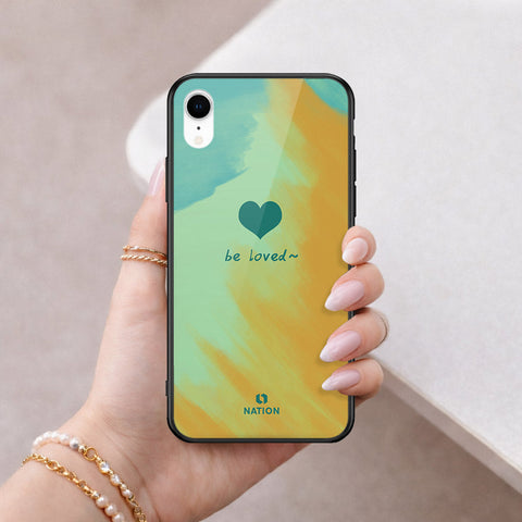 iPhone XR - Onation Heart Series - HQ Ultra Shine Premium Infinity Glass Soft Silicon Borders Case