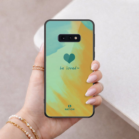 Samsung Galaxy S10e Cover - Onation Heart Series - HQ Ultra Shine Premium Infinity Glass Soft Silicon Borders Case