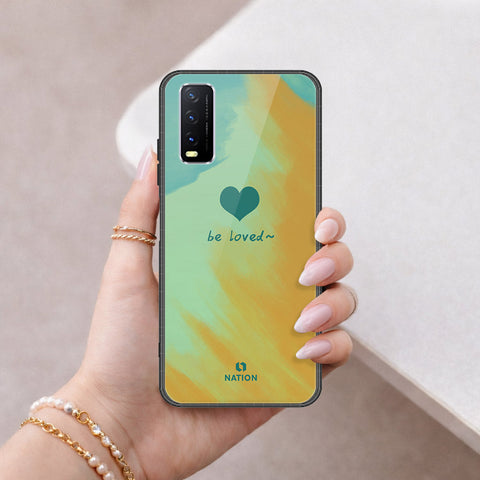 Vivo Y20i Cover - Onation Heart Series - HQ Ultra Shine Premium Infinity Glass Soft Silicon Borders Case