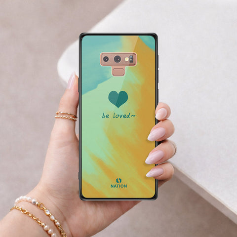 Samsung Galaxy Note 9 Cover - Onation Heart Series - HQ Ultra Shine Premium Infinity Glass Soft Silicon Borders Case