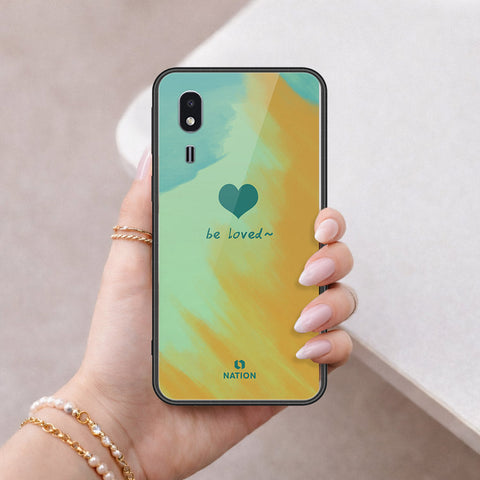 Samsung Galaxy A2 Core Cover - Onation Heart Series - HQ Ultra Shine Premium Infinity Glass Soft Silicon Borders Case
