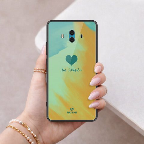 Huawei Mate 10 Cover - Onation Heart Series - HQ Ultra Shine Premium Infinity Glass Soft Silicon Borders Case