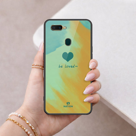 Oppo A12s Cover - Onation Heart Series - HQ Ultra Shine Premium Infinity Glass Soft Silicon Borders Case