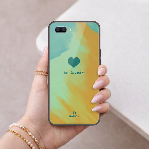 Realme C1 Cover - Onation Heart Series - HQ Ultra Shine Premium Infinity Glass Soft Silicon Borders Case