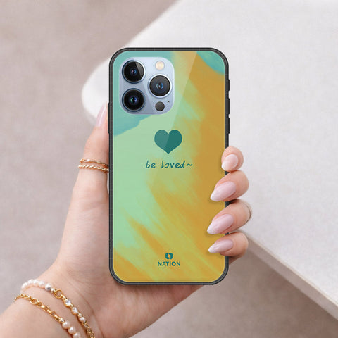 iPhone 13 Pro Cover - Onation Heart Series - HQ Ultra Shine Premium Infinity Glass Soft Silicon Borders Case