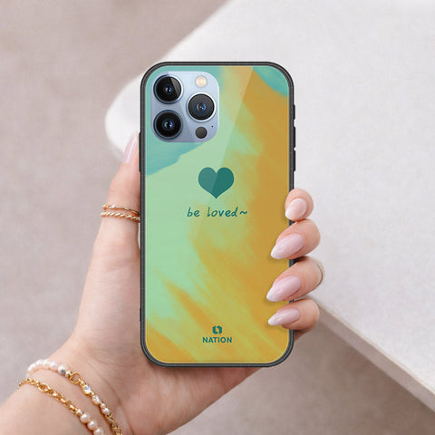 iPhone 13 Pro Max Cover - Onation Heart Series - HQ Ultra Shine Premium Infinity Glass Soft Silicon Borders Case