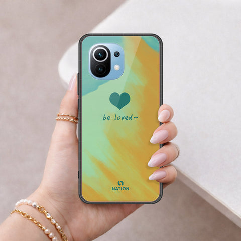 Xiaomi Mi 11 Cover - Onation Heart Series - HQ Ultra Shine Premium Infinity Glass Soft Silicon Borders Case