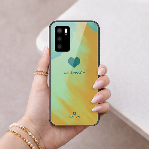 Oppo A16 Cover - Onation Heart Series - HQ Ultra Shine Premium Infinity Glass Soft Silicon Borders Case