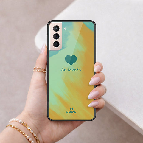 Samsung Galaxy S21 FE 5G Cover - Onation Heart Series - HQ Ultra Shine Premium Infinity Glass Soft Silicon Borders Case