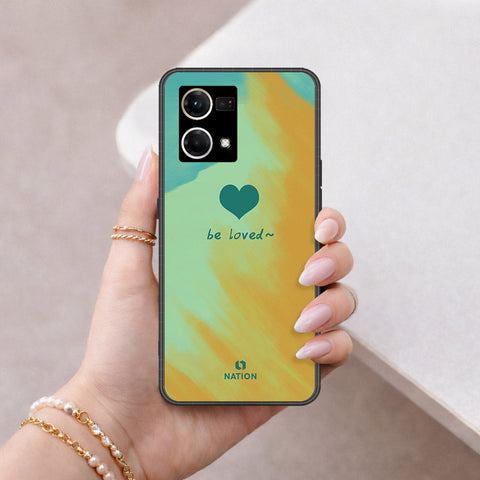 Oppo Reno 8 4G Cover - Onation Heart Series - HQ Ultra Shine Premium Infinity Glass Soft Silicon Borders Case