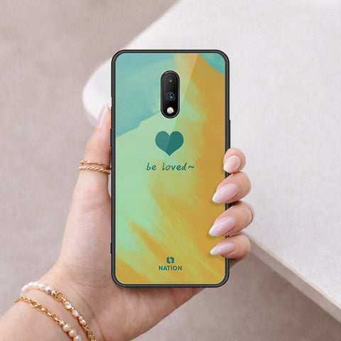 OnePlus 7 Cover - Onation Heart Series - HQ Ultra Shine Premium Infinity Glass Soft Silicon Borders Case