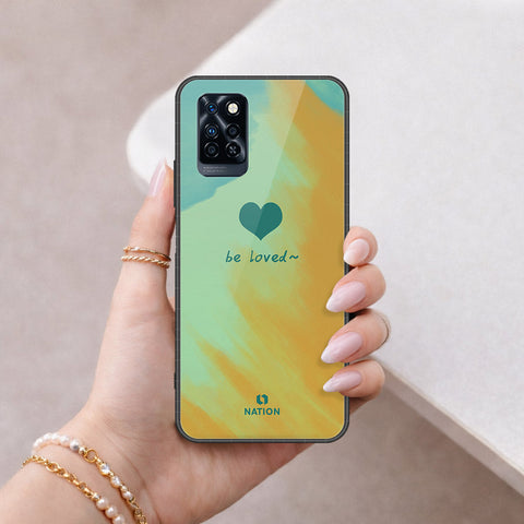 Infinix Note 10 Pro Cover - Onation Heart Series - HQ Ultra Shine Premium Infinity Glass Soft Silicon Borders Case