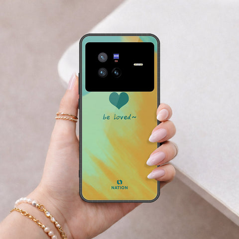 Vivo X80 Cover - Onation Heart Series - HQ Ultra Shine Premium Infinity Glass Soft Silicon Borders Case