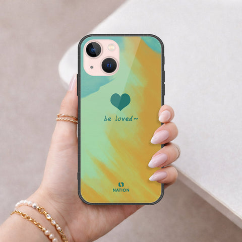iPhone 14 Plus Cover - Onation Heart Series - HQ Ultra Shine Premium Infinity Glass Soft Silicon Borders Case