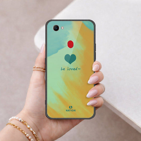Oppo F7 Cover - Onation Heart Series - HQ Ultra Shine Premium Infinity Glass Soft Silicon Borders Case