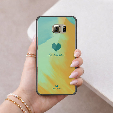 Samsung Galaxy S6 Cover - Onation Heart Series - HQ Ultra Shine Premium Infinity Glass Soft Silicon Borders Case