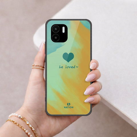 Xiaomi Redmi A1 Cover - Onation Heart Series - HQ Ultra Shine Premium Infinity Glass Soft Silicon Borders Case