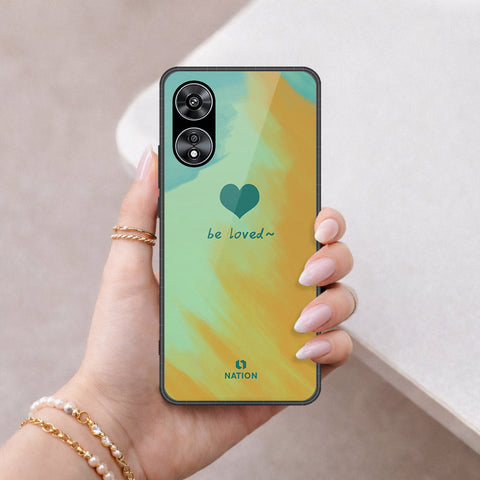 Oppo A97 5G Cover - Onation Heart Series - HQ Ultra Shine Premium Infinity Glass Soft Silicon Borders Case
