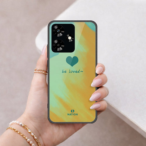 Infinix Hot 30 Cover - Onation Heart Series - HQ Ultra Shine Premium Infinity Glass Soft Silicon Borders Case