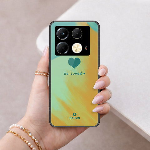 Infinix Note 40 Pro 5G Cover - Onation Heart Series - HQ Ultra Shine Premium Infinity Glass Soft Silicon Borders Case