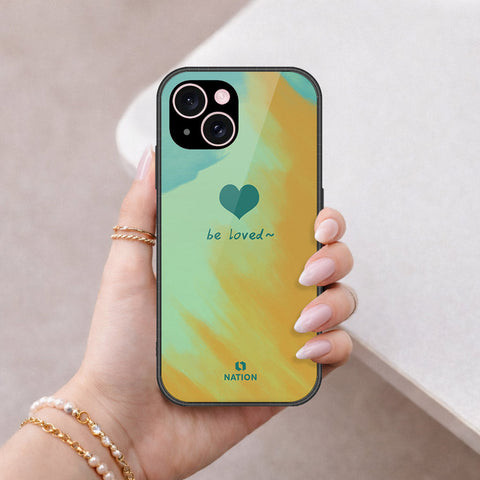iPhone 15 Cover - Onation Heart Series - HQ Ultra Shine Premium Infinity Glass Soft Silicon Borders Case